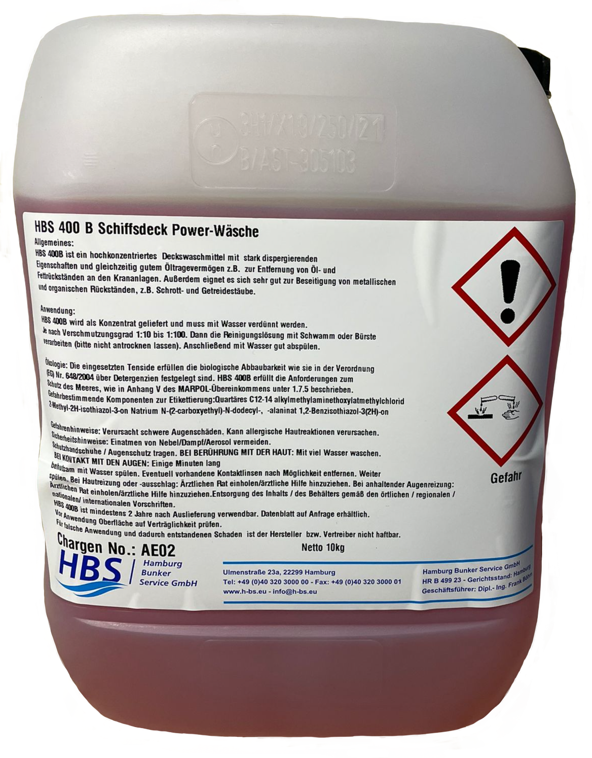 HBS 400 B Schiffsdeck Power-Wäsche 10kg